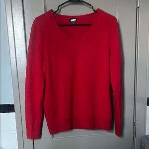 Talbots Red Cashmere Sweater